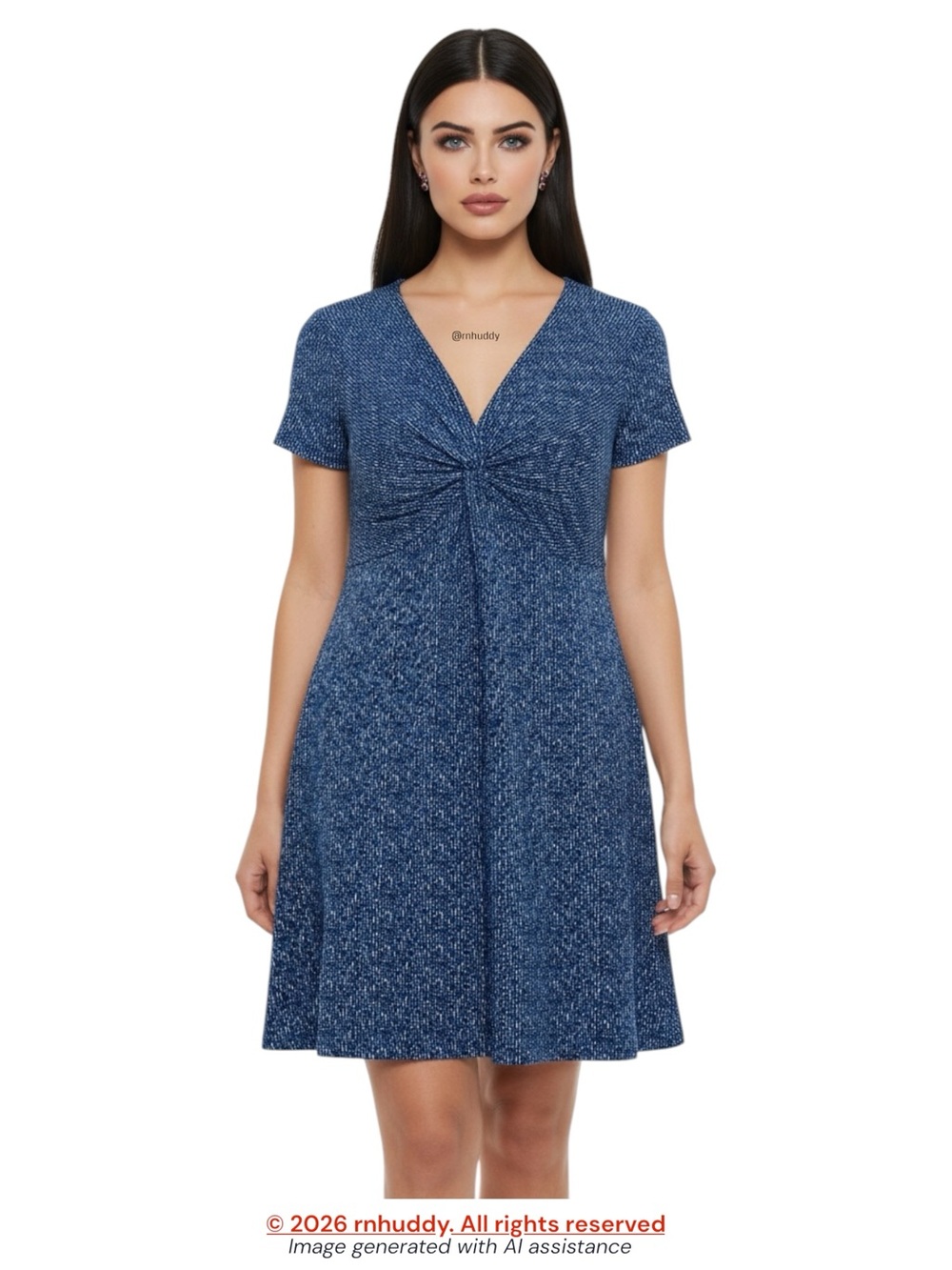 Soybu S blue printed dress